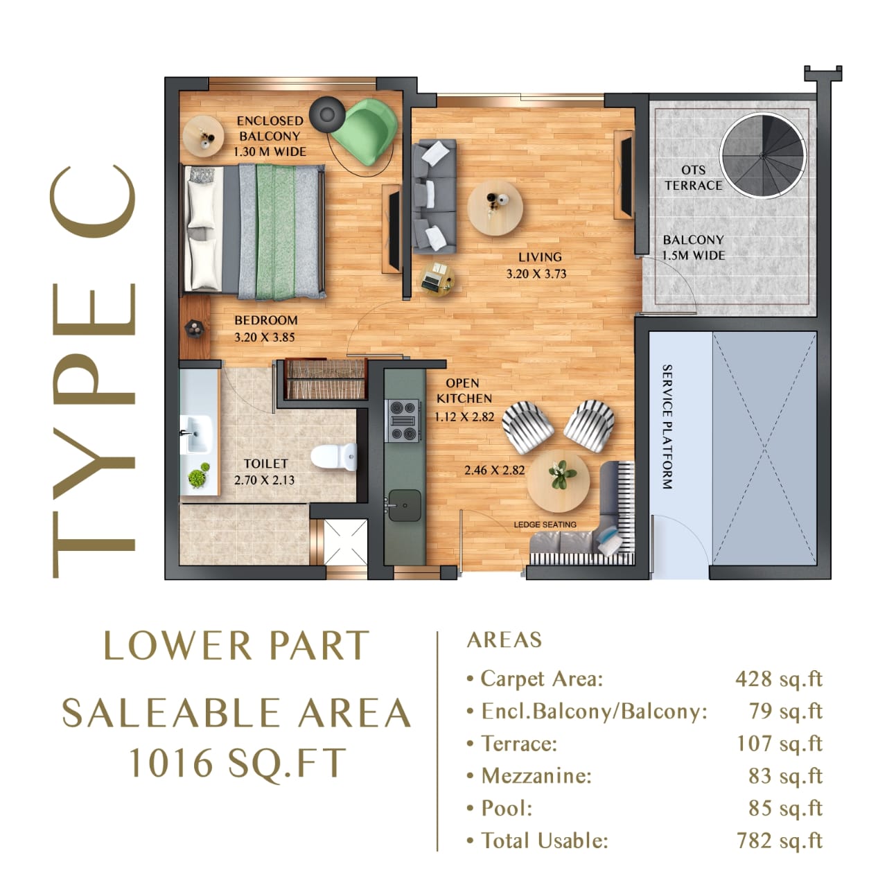 Buy holiday homes in Goa Calangute pool apartments