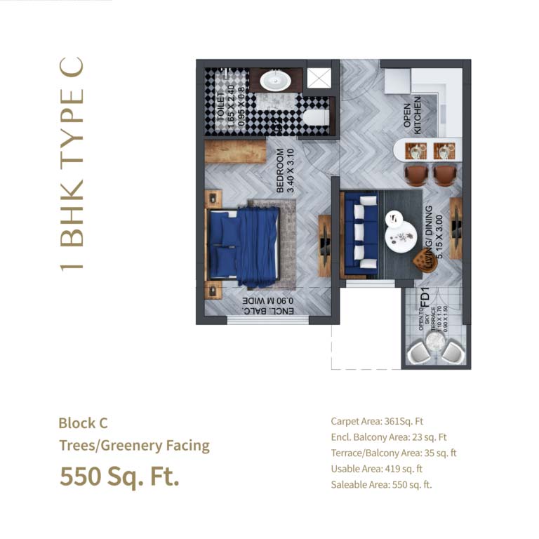 Buy holiday homes in Goa Calangute