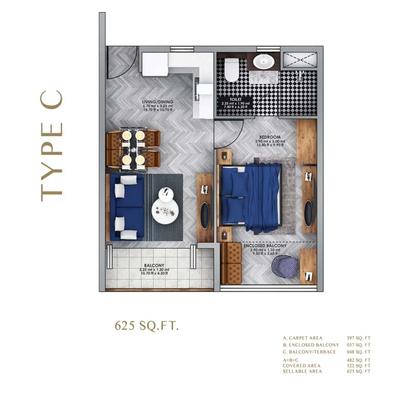 1 bhk apartments  by vida goa